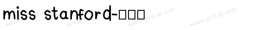 miss stanford字体转换